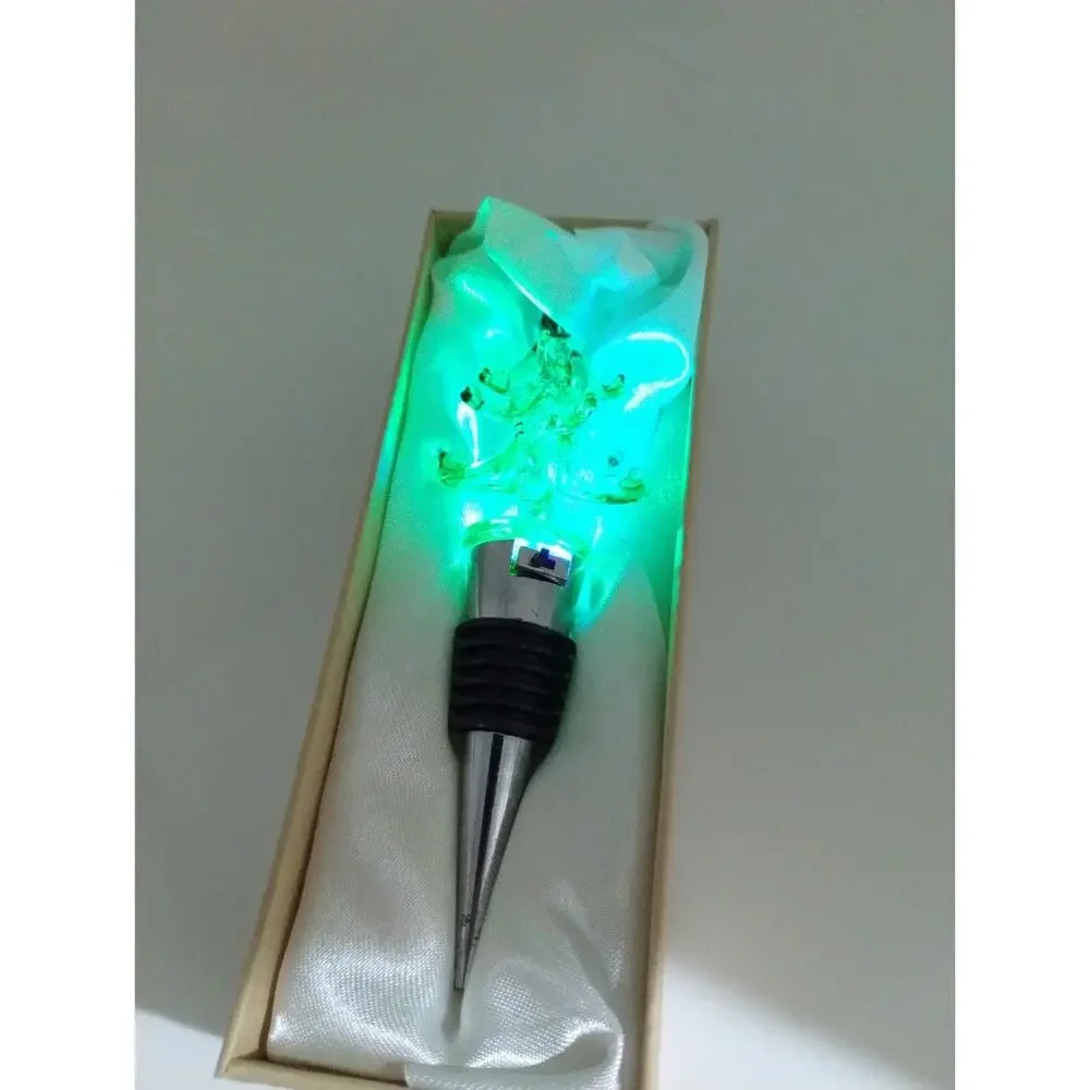 Ashley Nicole Designs Holiday Tree Wine Bottle Stopper Party - Multi Color Light